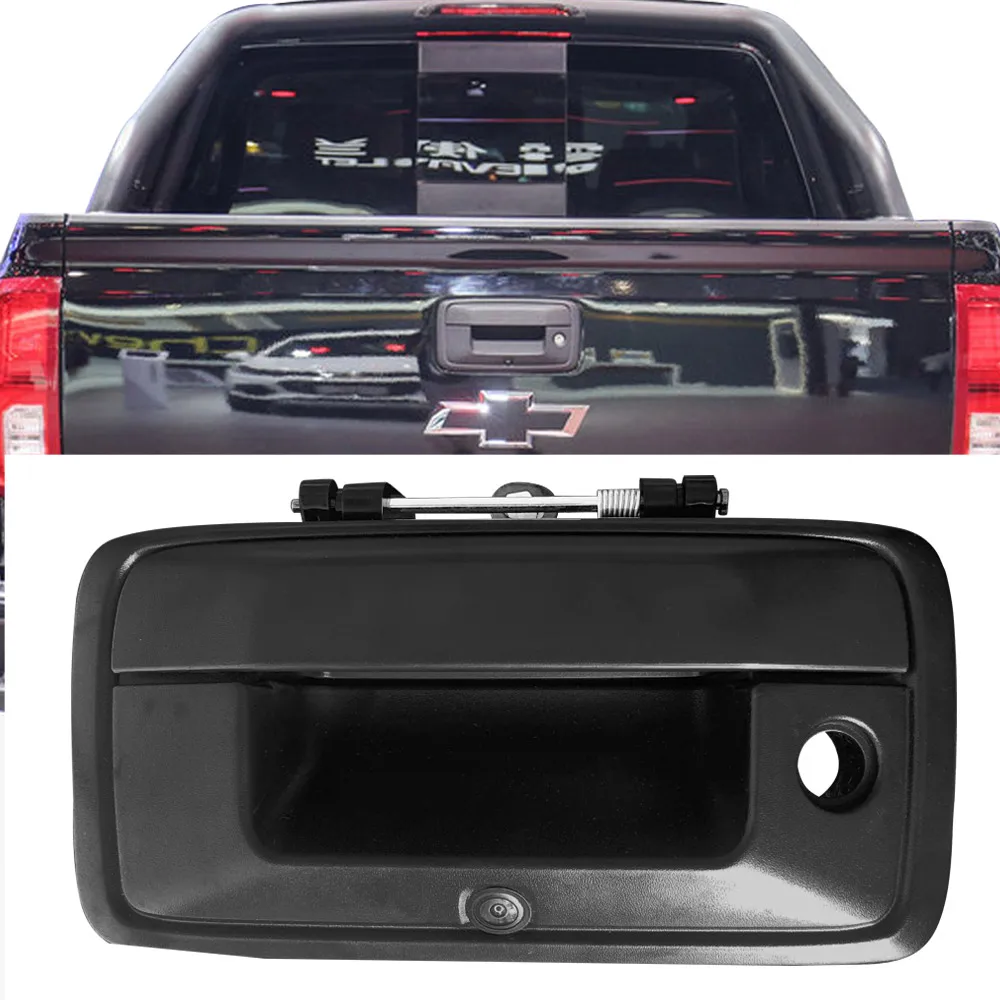 

for Chevrolet Silverado 1500 2500 3500 GMC Canyon Sierra chevy 14-19 Tailgate Handle Truck HD Parking Reverse Backup car camera