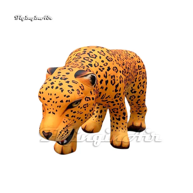 

Wonderful Large Yellow Inflatable Leopard Prowling Cheetah Balloon Animal Mascot Model For Outdoor Event Show