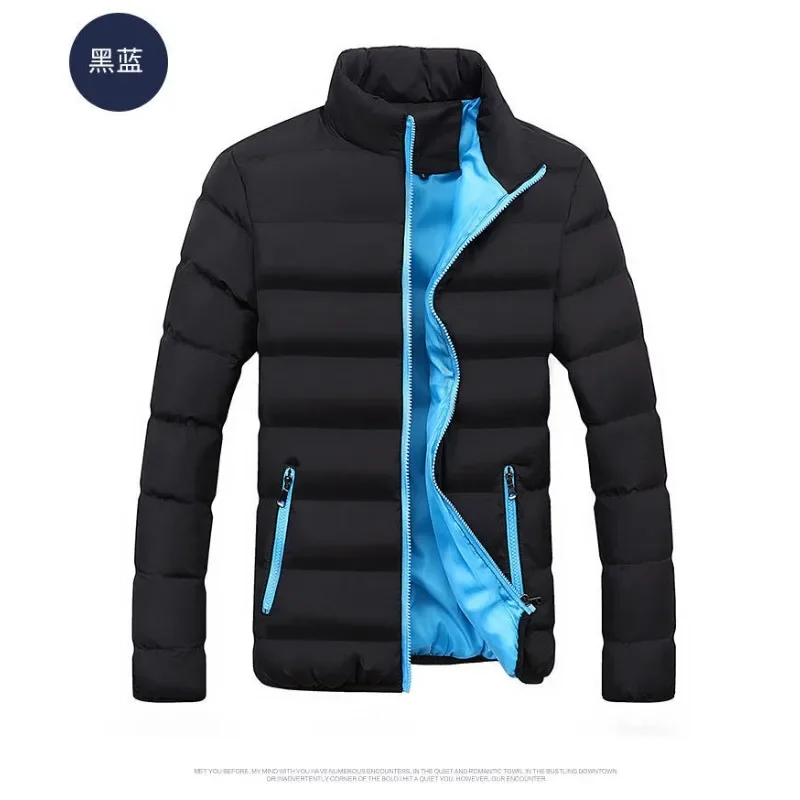 Trendy Cotton Coat Jacket For Men Casual Korean Style Cropped Winter Down Cotton Coat Padded Jacket For Students