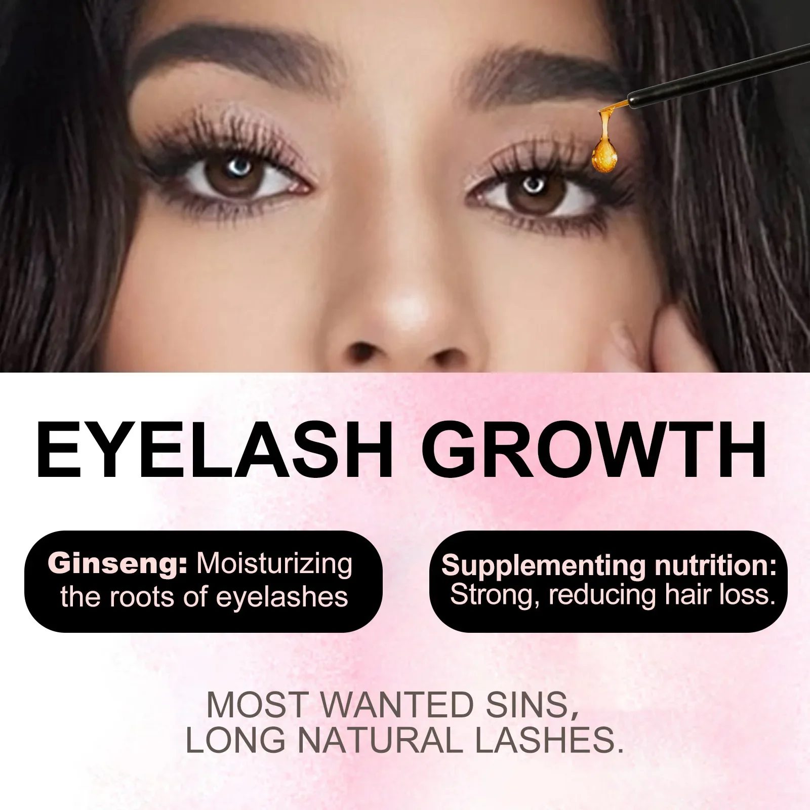 Eelhoe Eyelashe Essence Gentle Moisturizing Thick Long Eyelashes Natural Curling Beautiful Eyelashes Eyelash Care Solution