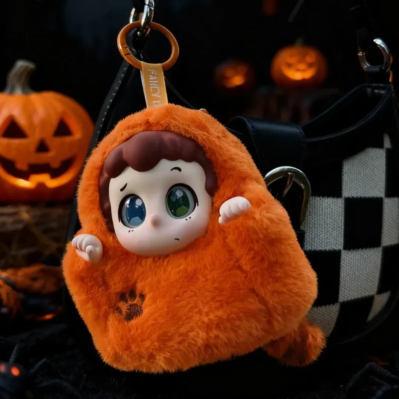 ピンティックトリックオアトリートシリーズぬいぐるみブラインドボックスおもちゃキュートドールハロウィンギフトバックパックペンダントキーホルダーバッグ用サプライズミステリーボックス
