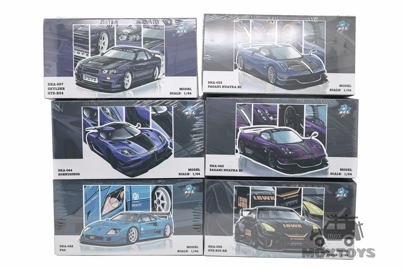 Demon King Auto 1:64 GTR / F40 / Huayra / ONE:1 Singapore AUTOEXPO 2025 مع تشيس Diecast Model Car