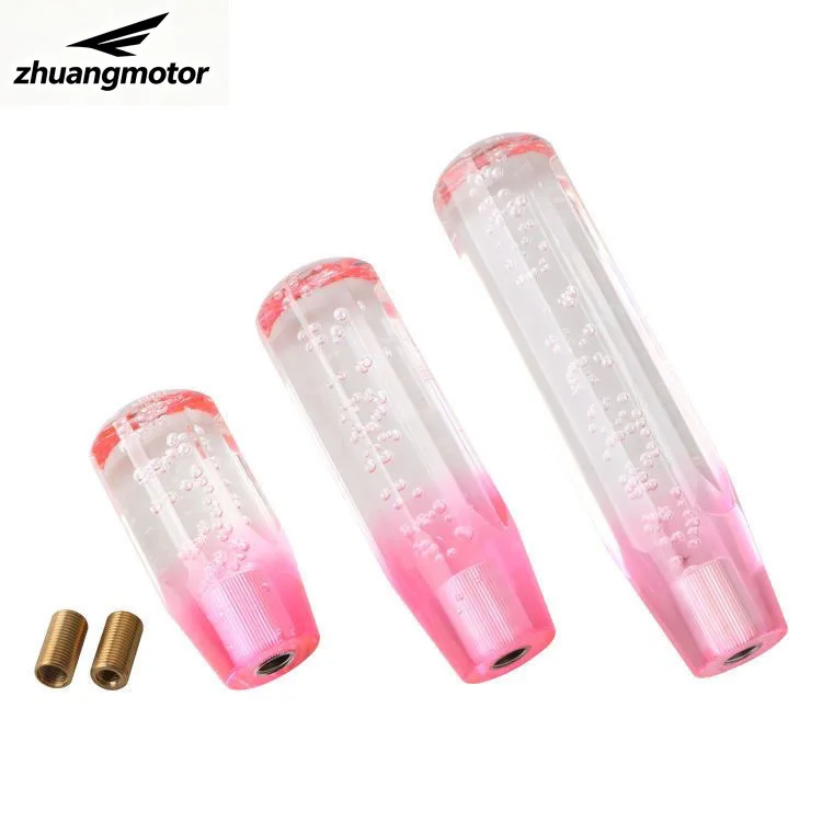 15cm Car Stitching Color Car Multicolor Gear Shift Knob Crystal Bubble Shifter Lever Fit For Honda Toyota Nissan Mitsubishi Ford