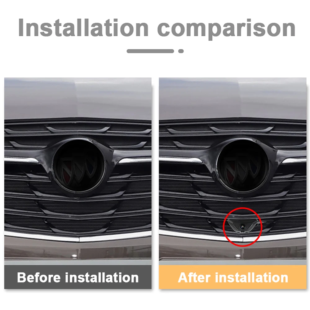Carsanbo For Buick GL8 2020 (ES First Land 653T) Front View Car Camera CVBS AHD Night Vision Fisheye Lens Waterproof OEM Camera