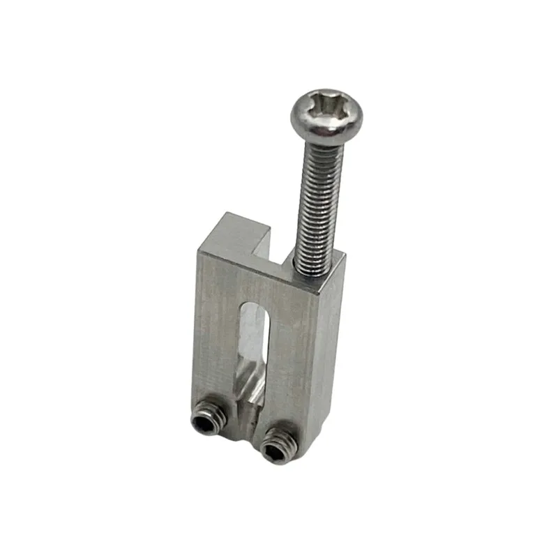 (AD12) 6PCS Upgraded Version Solid Stainless Steel Guitar Bridge Saddles for Stratocaster or Telecaster