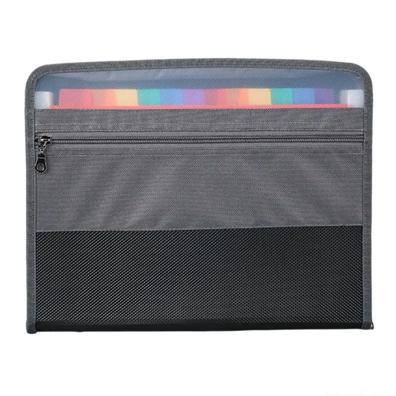 13 Pocket File Folder Receipts Folder Expandable Receipt Coupon Folder Zippered