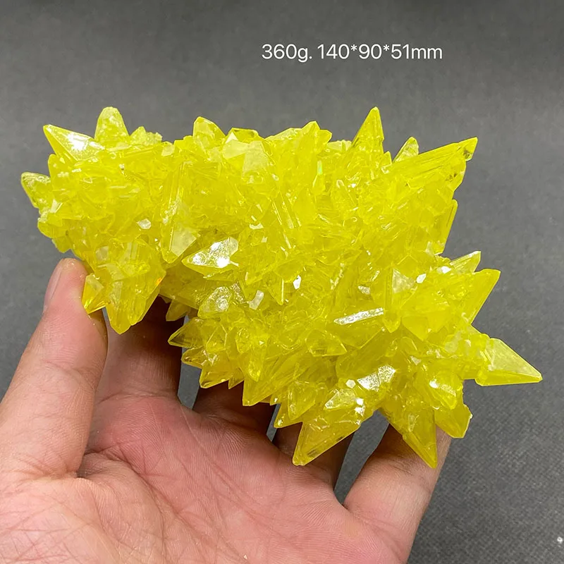 

100% natural Burmese yellow natural sulphur ore rough crystal gemstone specimens