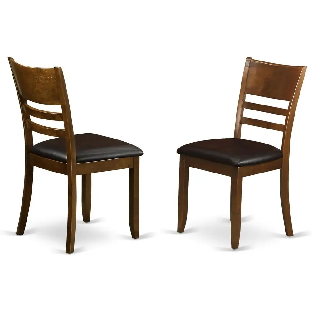 

Upholstered Wooden Dining Chairs, Set of 2, in Leatherette