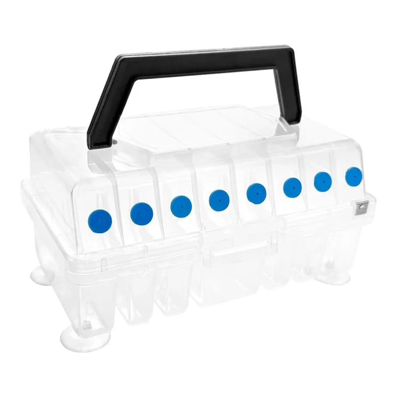 

Fishing Line Spool Box 8 Compartments Waterproof Fishing Accessories Line Slots Storage Case Double Sided Fishing Tool Organizer