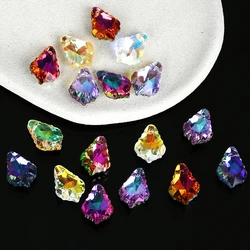 24PCS 11x16mm Crystal Glass Beads Pendant Austria Luxury Beads for Jewelry Making Rhinestone Charms to DIY Necklace Earrings