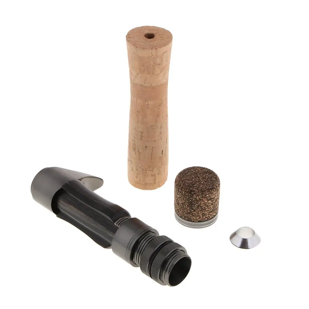 

Рукоятка для удочки из массива дерева с композитным пробковым сиденьем для катушки, запасные части для ремонта