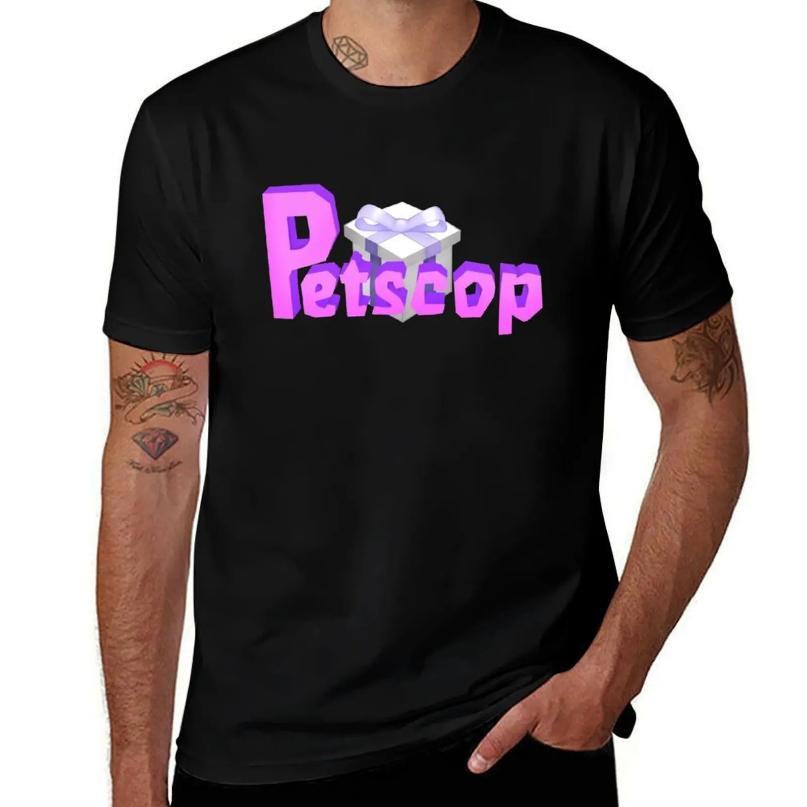 

Petscop logo T-Shirt printed t shirts for man t shirt man designer t shirt for man T-shirt