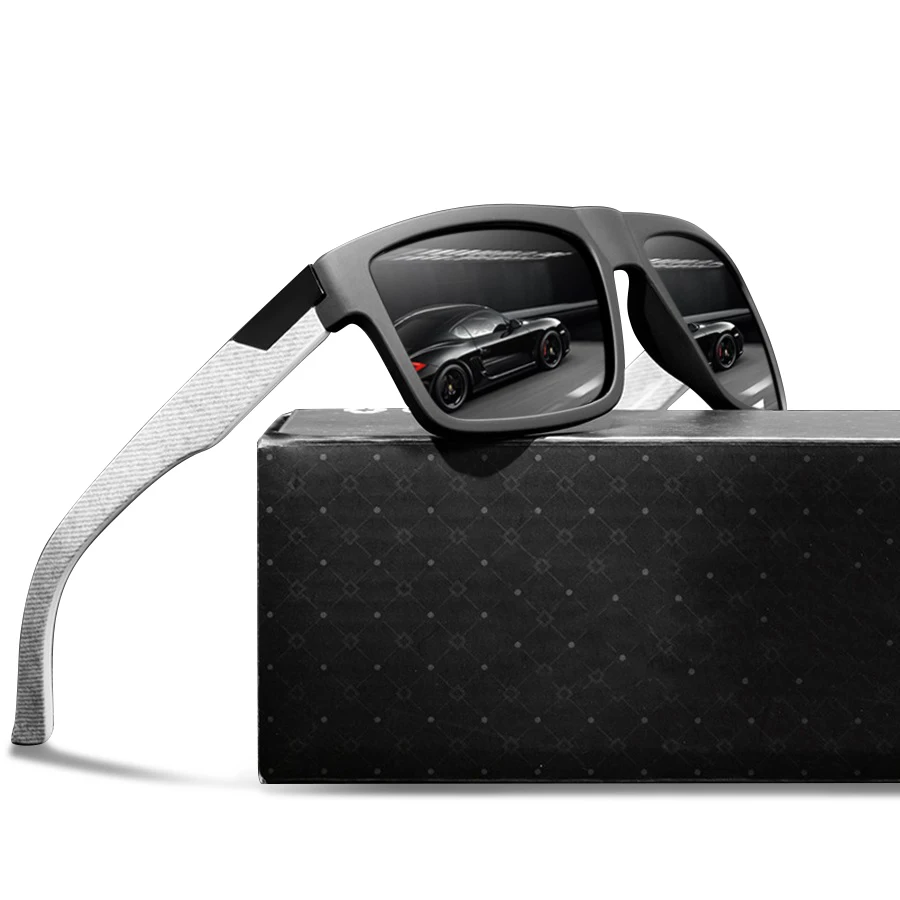 Fashion Classic Square UV400 Sunglasses Men Women Driving Fishing  Colorful Trendy Lightweight Outdoor Goggles