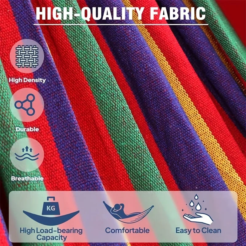 

Essential Hammock for Camping Trips with an Anti-Rollover Design, Equipped with a Full Set of Installation Accessories for Quick Setup
