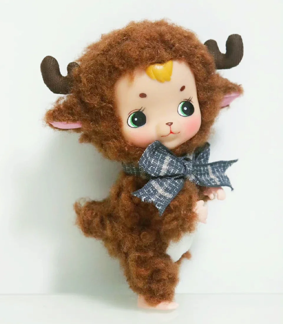 

HOLALA Christmas Deer Little Sheep TADA Mas Brown Wolly Lamb BJD Doll Fairy Town Girl Figure Toy Customized Body Face Gift XMAS