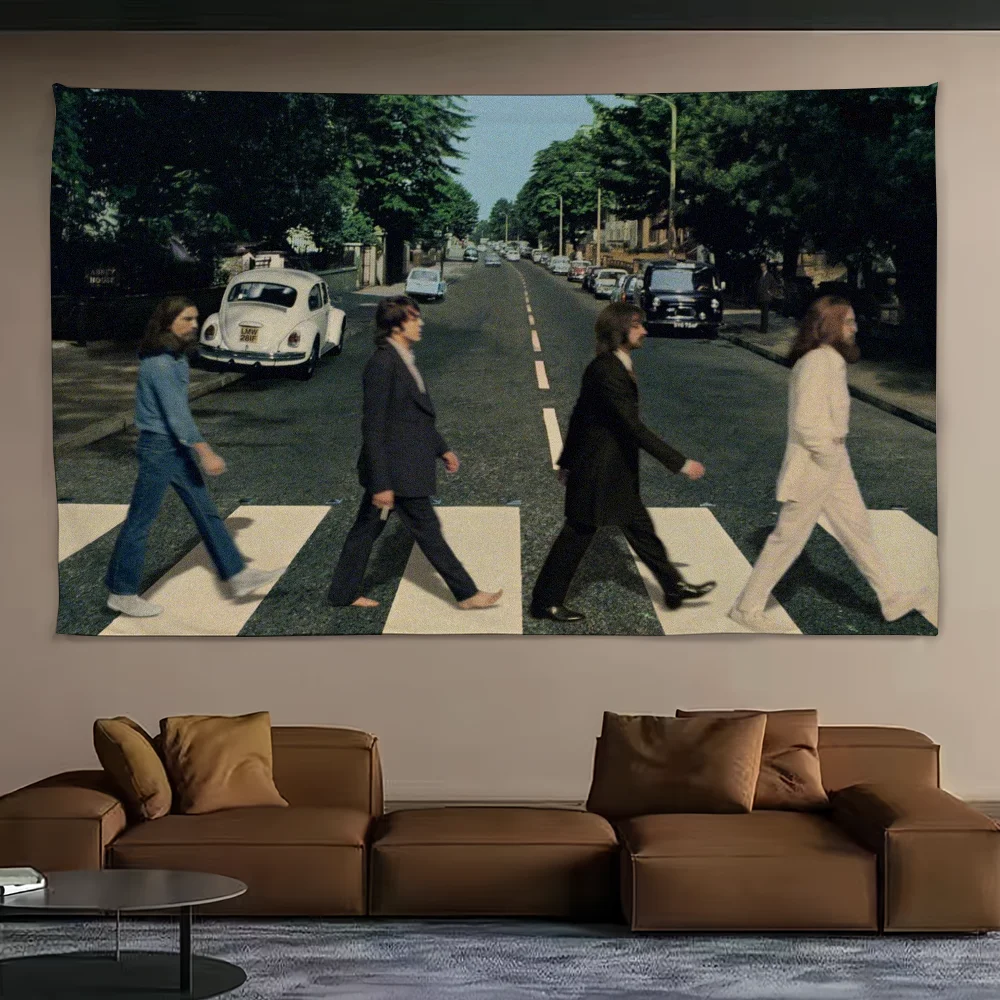 Rock Band Music Flag For Picnic Party Art Home Decoration Outdoor Camping The B-Beatles-Abbey Road Banner