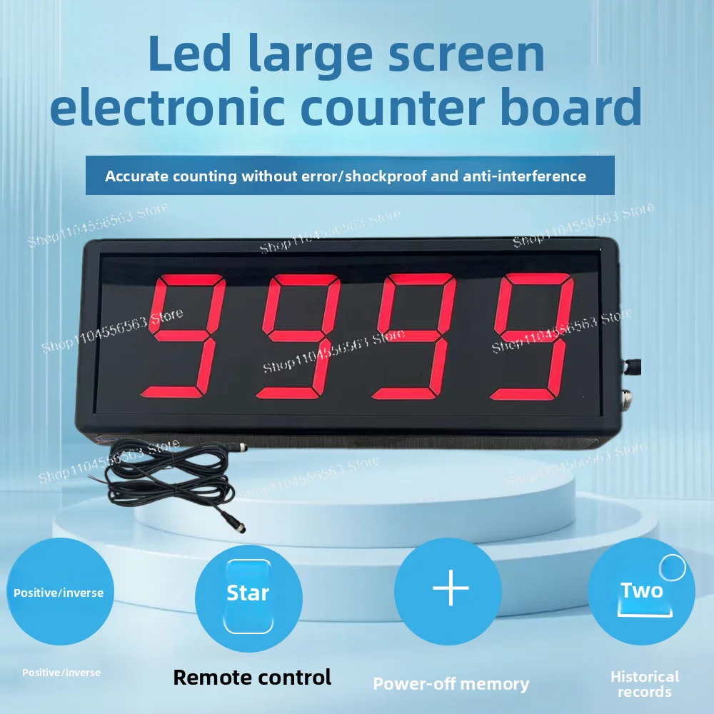 Large Screen Counter Length Meter: Infrared Auto-sensing for Conveyor Belt Loading & Multi-functional Counting