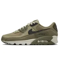 Nike Air Max 90 Men's and Women's Running Shoes Breathable Retro Waffle Shoes Forrest Gump Shoes Olive Green/black/white