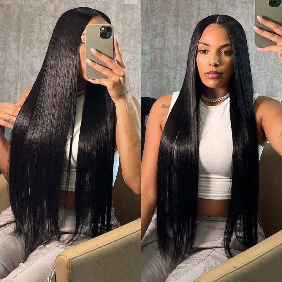 13x6 Hd Bone Straight Lace Front Wigs Human Hair 30 40 inch 13x4 Pre Plucked Lace Frontal Wig 4x4 5x5 Lace Wigs For Women