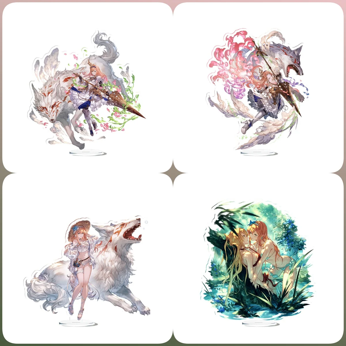 

15CM NEW Anime blue Fantasy Relink Acrylic Stand Model Cosplay Charm Characters Ornament Accessories Collection Christmas Gifts