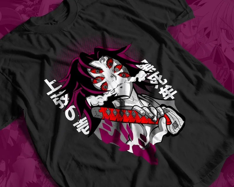 

Demon Kokushibo Anime T-shirt Unisex, Anime Manga Shirt