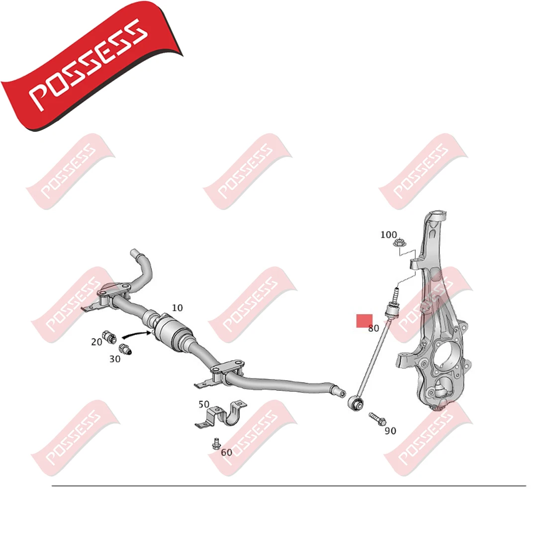 6 Pcs Left Or Right Side Front Suspension Control Arm Stabilizer Link Kits For Mercedes-Benz M-Class GLE GL GLS W166 X166 C292