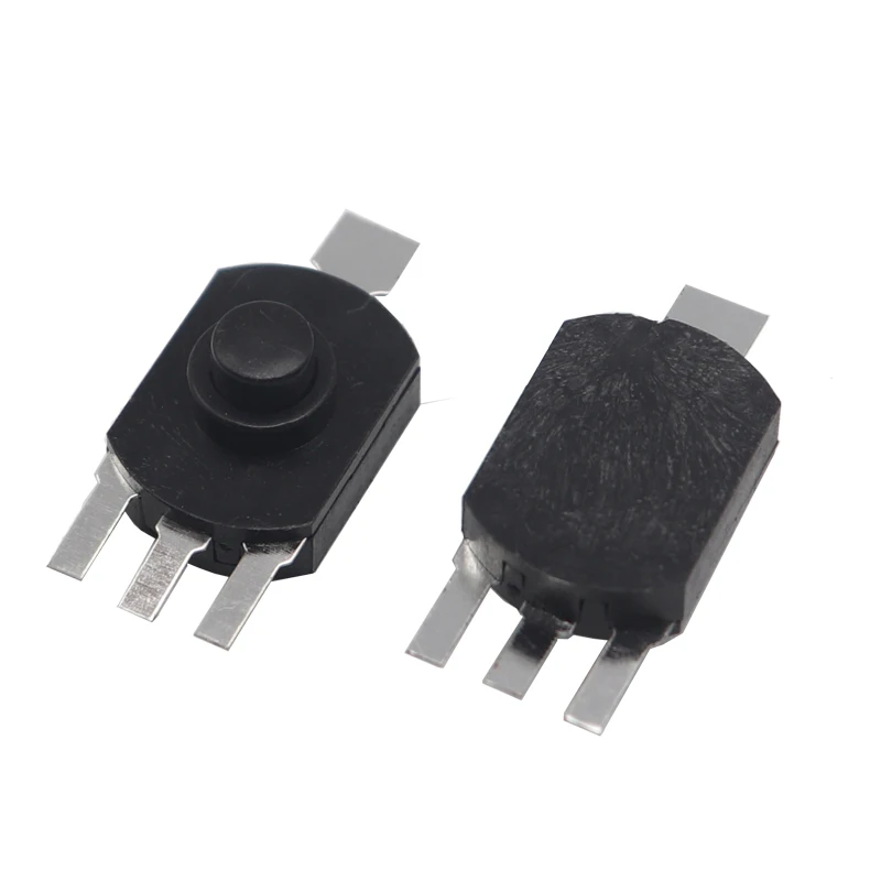 【30-10PCS】1712-KD Push Button Switch  Flashlight Switch LOCK Table Lamp Switch Flashlight Button ON-OFF