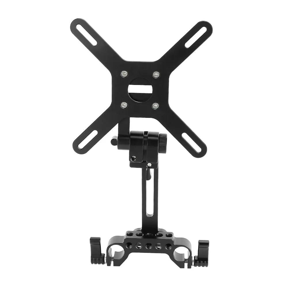 KIMRIG VESA Monitor LCD Screen Mount With 15mm Rod Clamp Block 75 x 75mm 100 x 100mm VESA Mount Mounts Bracket Fixed Flat Panel