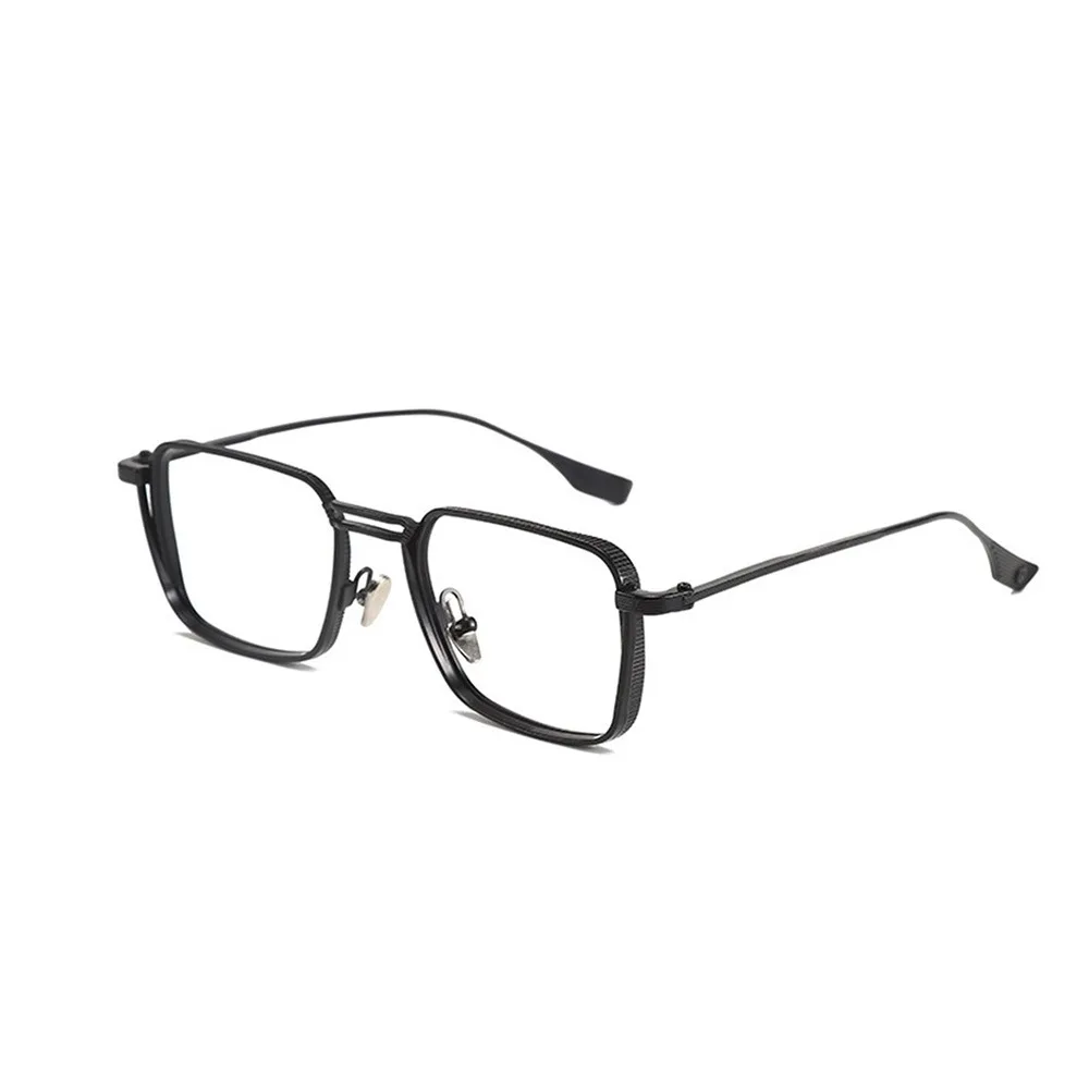 

Ultralight Anti Blue Light Glasses Metal Frame Square Frame Men's Eyewear Non-slip Comfortable To Wear Optical Eyeglasses