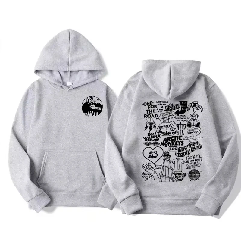 ロックバンド アークティック モンキーズ AM 北米ツアー 2024 パーカー男性女性服ファッションヒップホップ特大スウェットストリートウェア