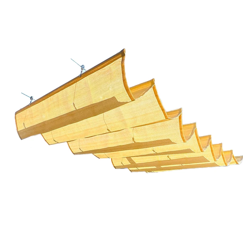 

UV-blocking wave garden pergola shading net carport retractable sliding retractable awning