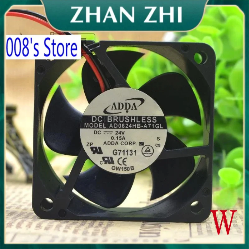 New CPU Cooler Fan For 6025 60*60*25MM AD0624HB-A71GL DC 24V 0.15A S CS 6CM KEB Cooling 2 Pins