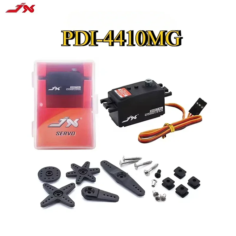 JX Servo PDI-4410MG 10Kg High Precision Metal Gear Low Profile Coreless Servo 120 Degree 1/8 1/10 RC Car Steering Digital Servo