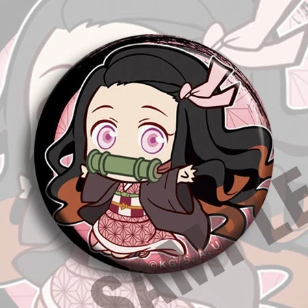 Juego Demon Slayer Kamado Nezuko Cosplay insignia de dibujos animados lindo broche Ambitus Anime