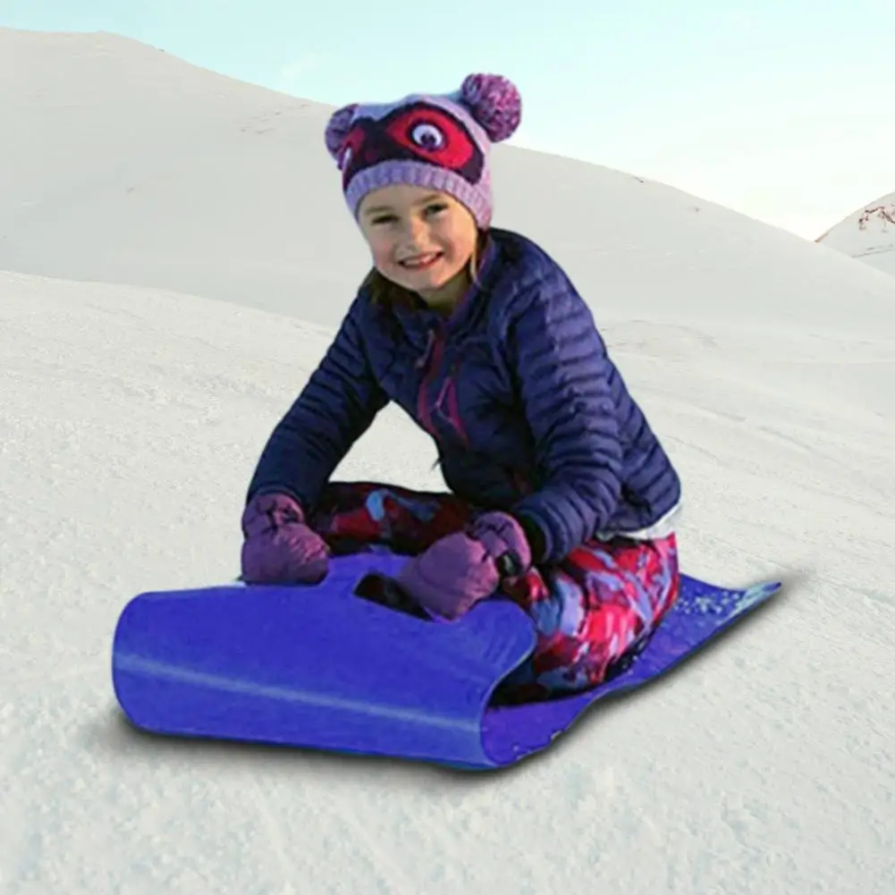 Kids Skiing Carpet Winter Snow Slider Pad Board Portable Lawn Snow Sled Snowboard Adult Children Winter Roll Up Flying Carpet