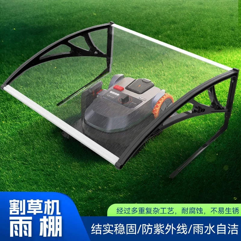 Outdoor Silent PC Sun Panel Canopy Waterproof Garden Shelter for Small Lawn Mower