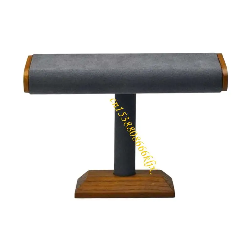 Walnut Velvets مسطح أنبوب المجوهرات شاشة الوقود من حلقات الأقراط 066C