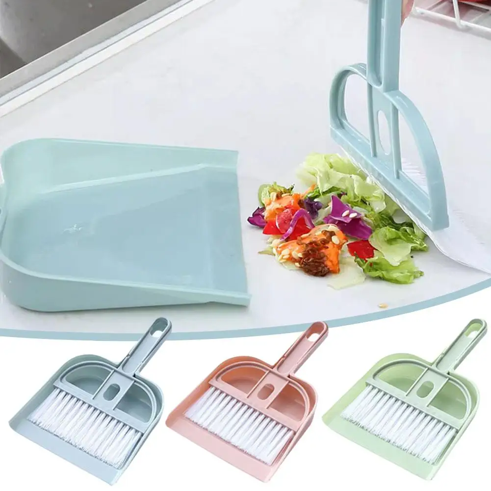 Mini Dustpan Broom Pet Cleaning Set Small Animal Poop Scoop Tool for Cats Hamsters Rabbits Guinea Pigs Cage Cleaning Accessories view 3