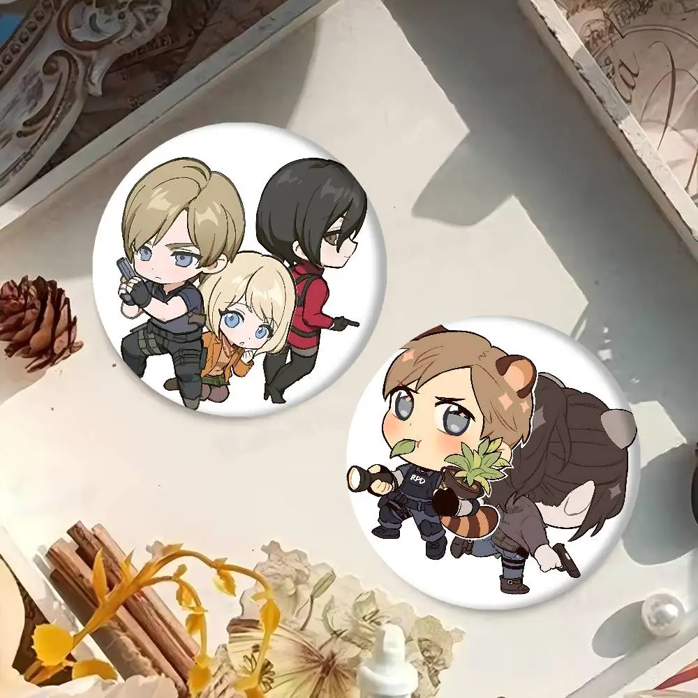 Video Game R-Residents Evil Badge Metal Brooch For Bag Clothes Hat Decor Jewelry Accessories Gifts