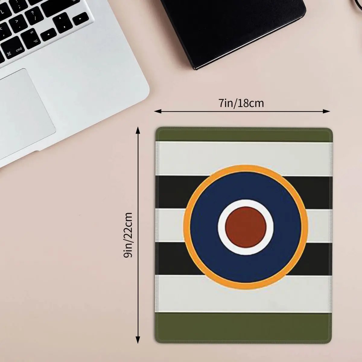 D-Day Stripes With RAF Roundel Mouse Pad Computer Keyboard Mouse Mat Gamer PC Laptop Desk Mat Office Accessories