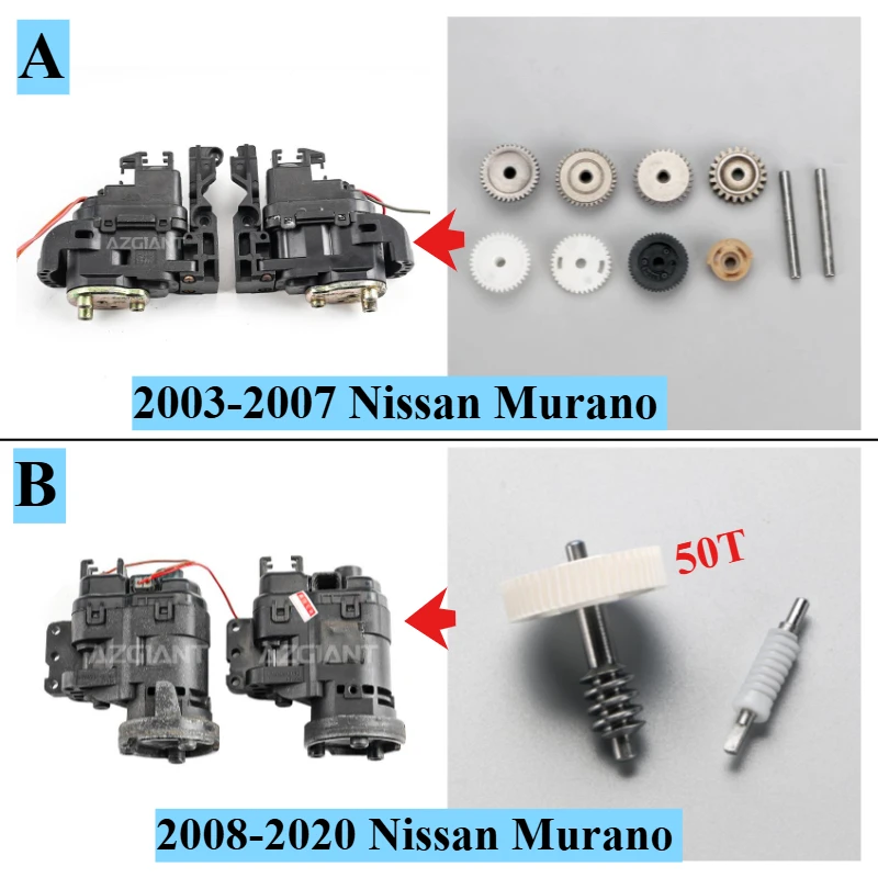 

For Nissan Murano 2003-2020 AZGIANT Auto Parts Electric Rear View Reversing mirror folding Control Module Actuator&gear Assembly