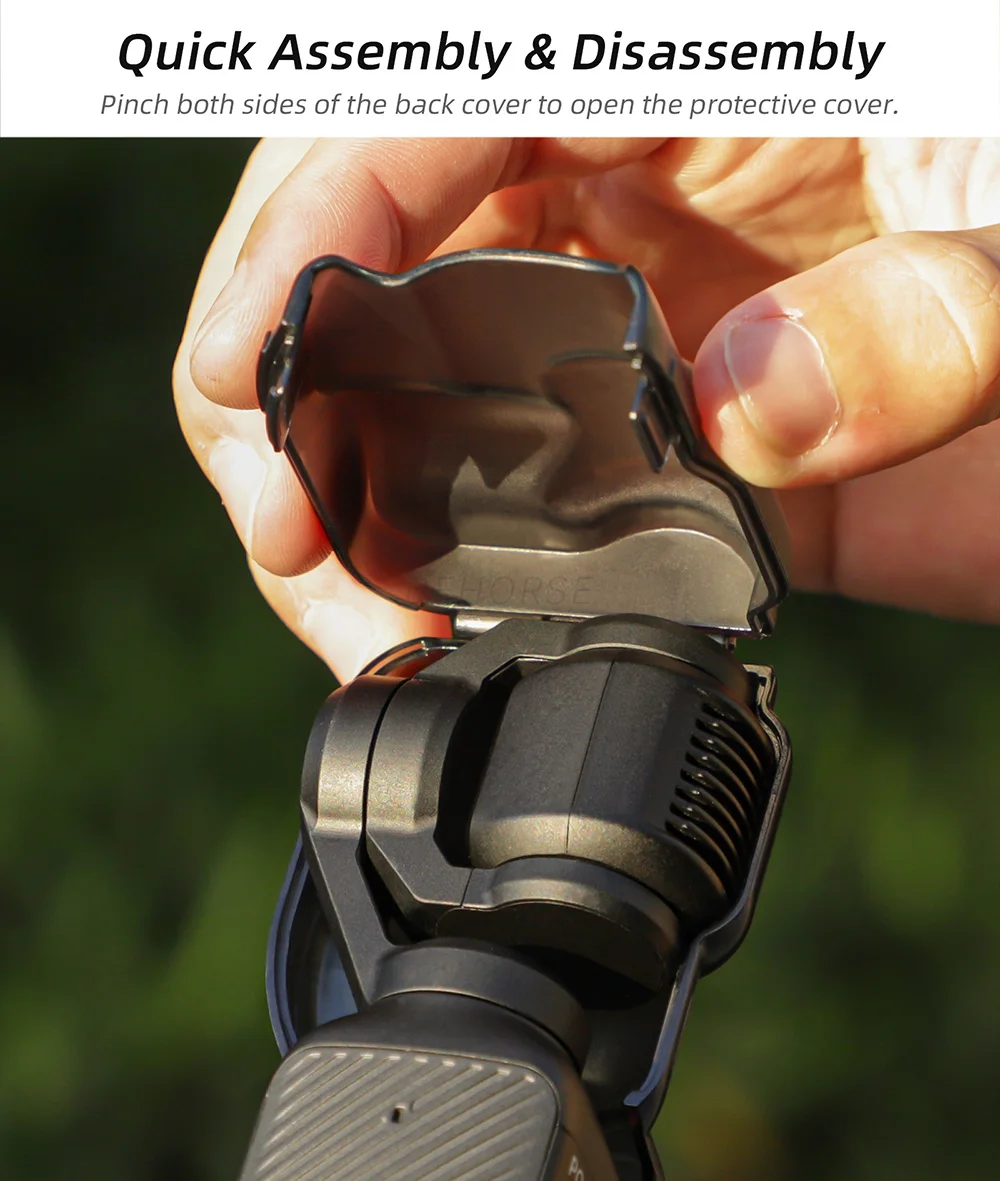 حافظة بلاستيكية لـ DJI Osmo Pocket 3 غطاء حماية كاميرا Gimbal المحمولة لملحقات DJI OSMO Pocket 3