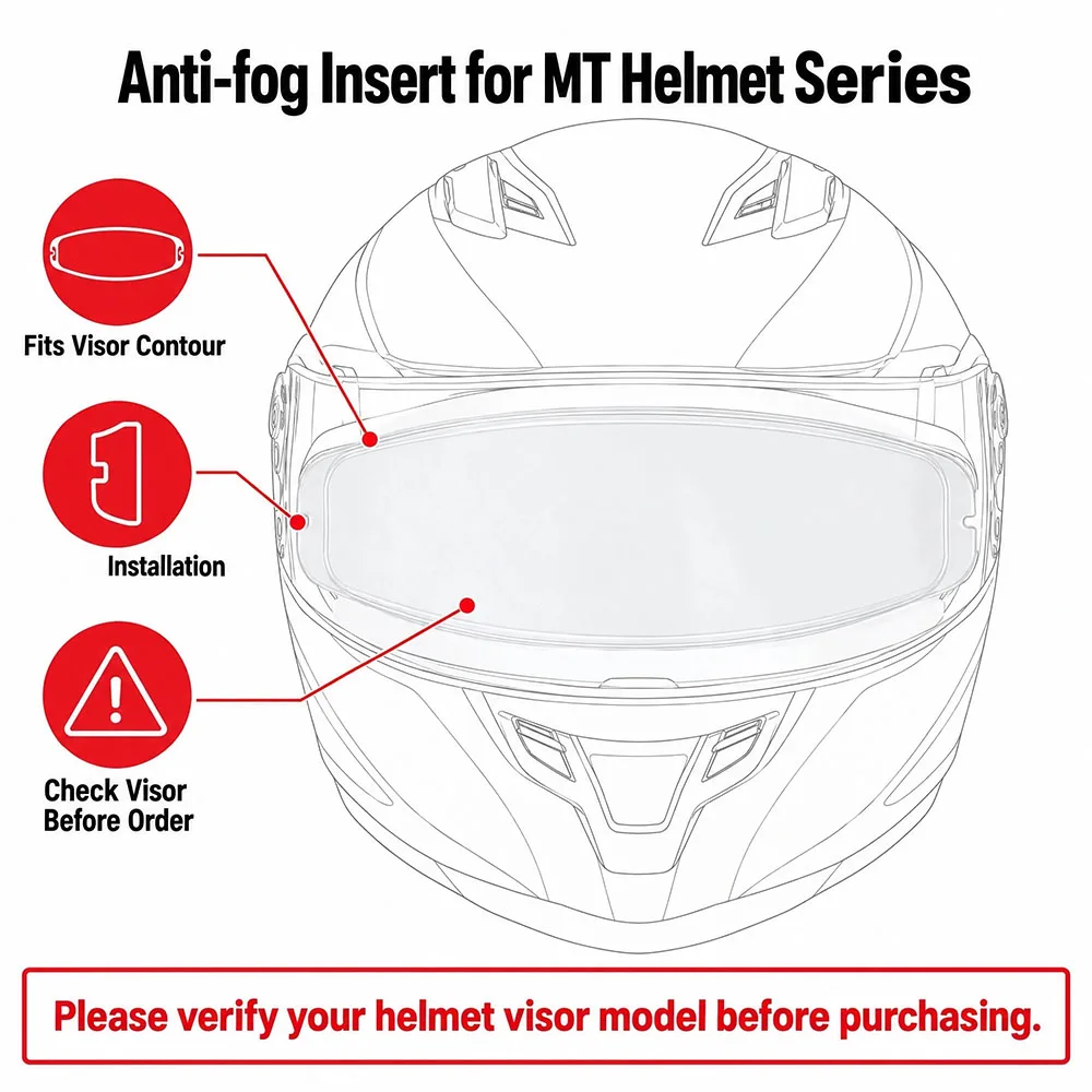 Motorcycle Helmet visor Anti Fog Film For MT KRE STINGER & THUNDER 4 / ATOM SV JARAMA BLADE 2 SV REVENGE 2 visor Anti Fog Insert