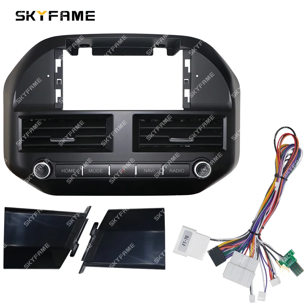 SKYFAME Car Frame Fascia Adapter Decoder Android Radio Dash Fitting Panel Kit For Mitsubishi Pajero V73