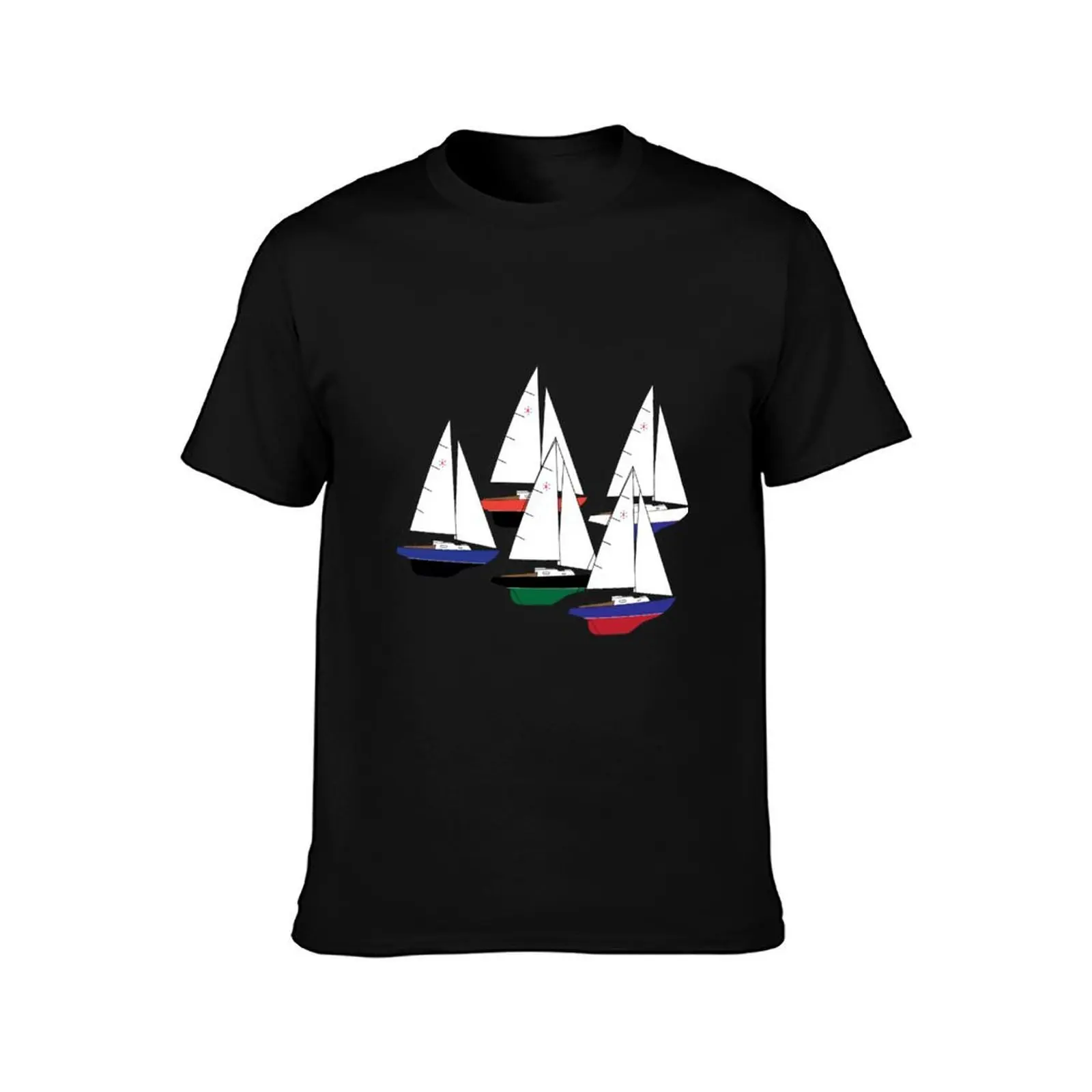 Pearson Ensign Sailboats Racing T-Shirt Summer Casual Cotton Tee Oversized Streetwear Tops Vintage Graphic Print 100% Cotton