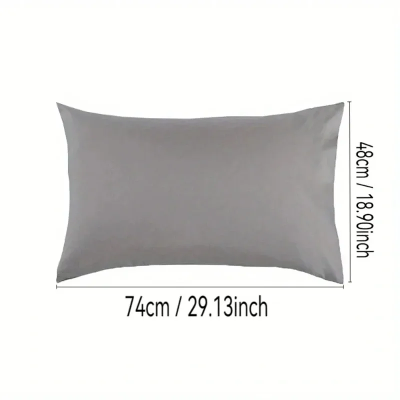 2pc 100% Cotton brushed Color block Pillowcases , Super Soft and Cozy, Wrinkle, Fade, Resistant with Envelope Closure