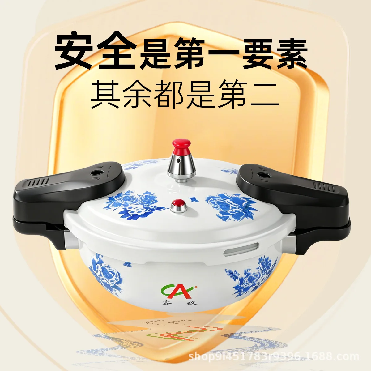 Commercial Mini Explosion Proof Pressure Cooker Aluminum Alloy Rotary Lid Oysters Fish Head Gas Induction Compatible