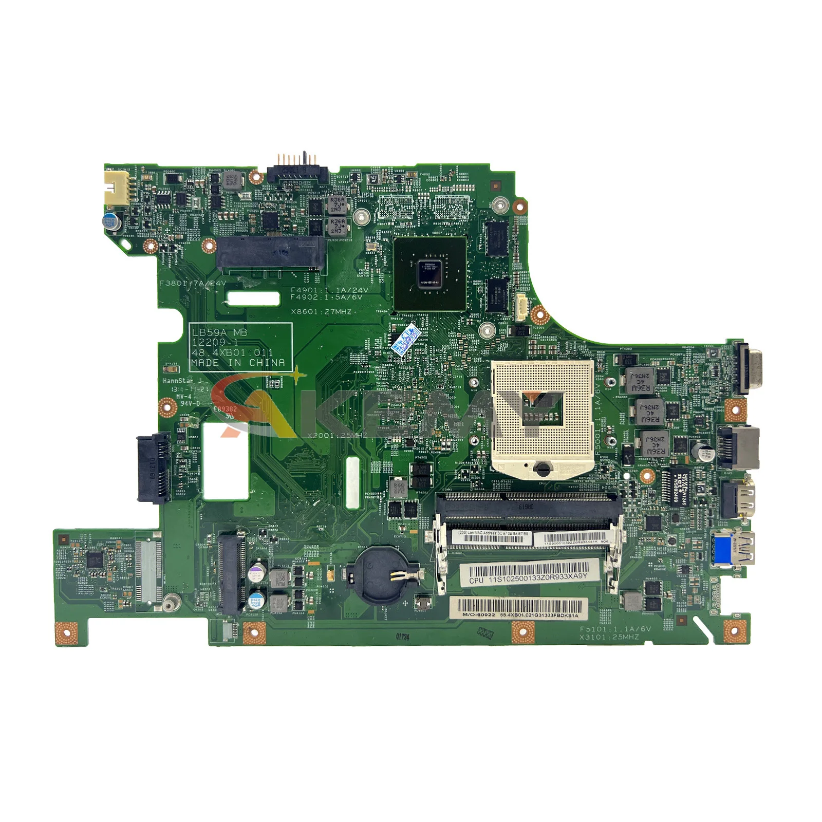 12209-1 Notebook Mainboard For Lenovo Ideapad B590 90001038 90000419 HM70 SJTNV DDR3 Laptop motherboard tested OK