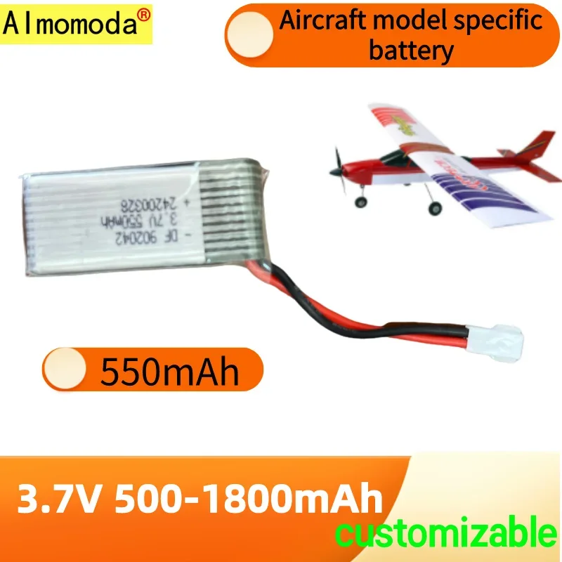 2024 3.7V 500mAh to 1800mAh aircraft model battery X5C unmanned aerial vehicle 25C high magnification 902042 lithium battery