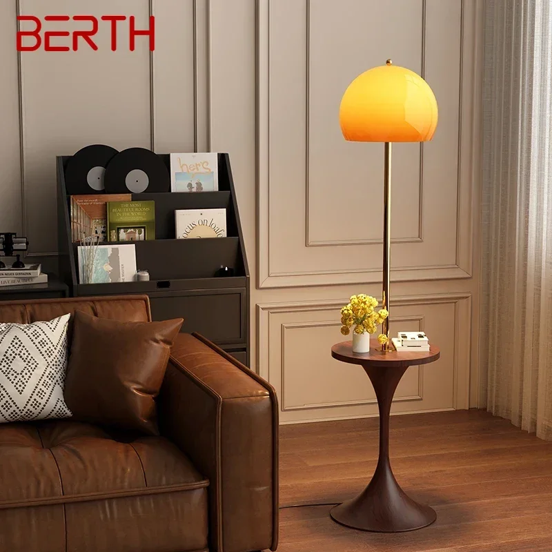 BERTH Contemporary Floor Lamp Luxury Living Room Bedroom Study Villa Hotel LED Retro Creativity Decorative Standing Light